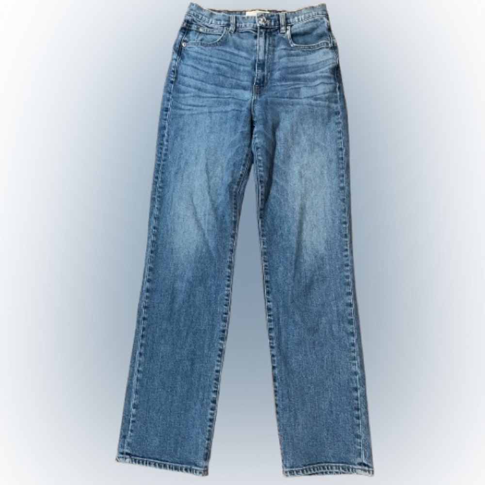 SLVRLAKE Women's Straight-Leg Jeans in Light Blue Denim